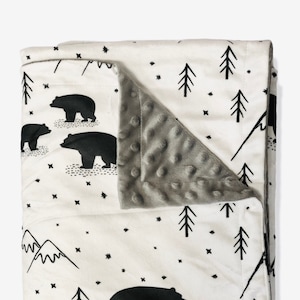 Soft fuzzy baby blanket top