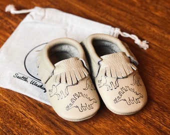 dinosaur moccasins