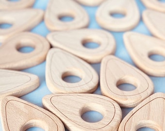 Juguete de aguacate de madera orgánico
