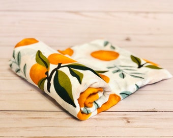 Tangerine Oranges Musselin Bio-Decke
