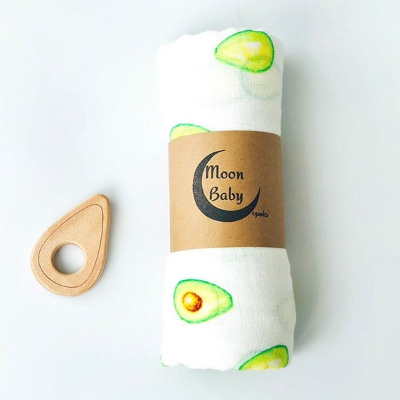 avocado muslin blanket