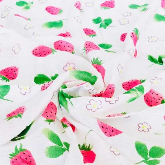 strawberry swaddle blanket