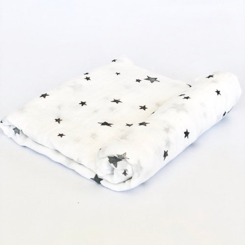 Organic Bamboo Rainbow Muslin Baby Swaddle Blanket Etsy