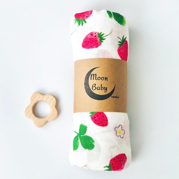 strawberry swaddle blanket