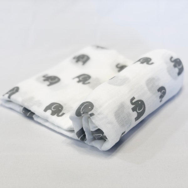 Muslin Elephant Blanket Etsy