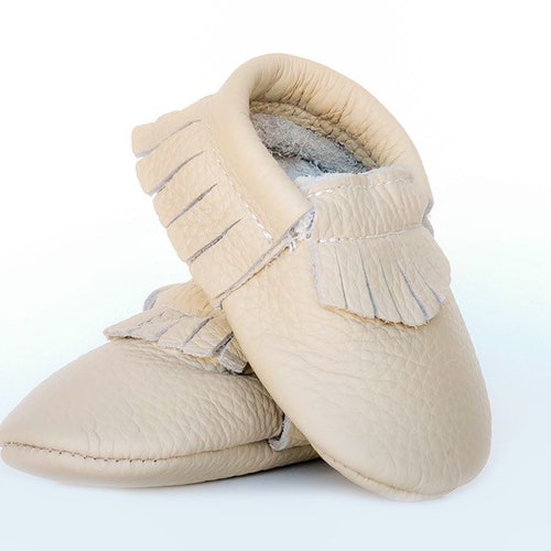 Brown Leather Baby Moccasins Baby Moccasins Toddler Etsy