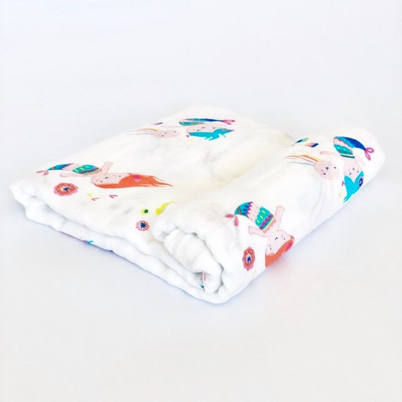 mermaid muslin blanket