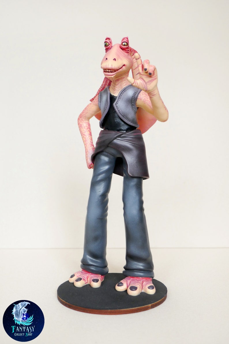 Jar Jar Binks figurine Star Wars figure JarJar Binks figure Etsy