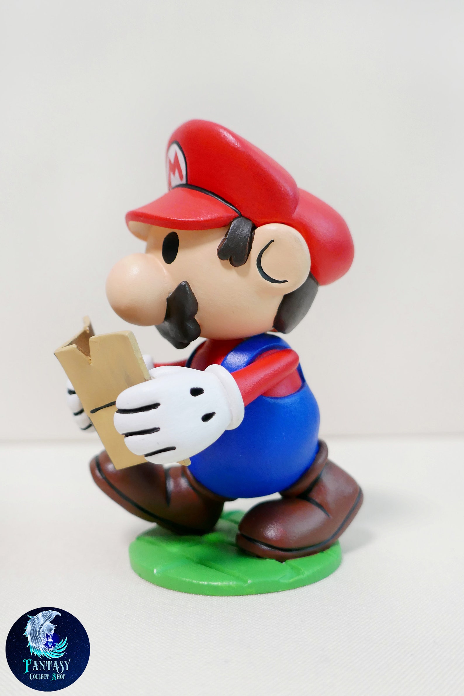Paper Mario figurine Handmade figure Sculpture Miniature Etsy