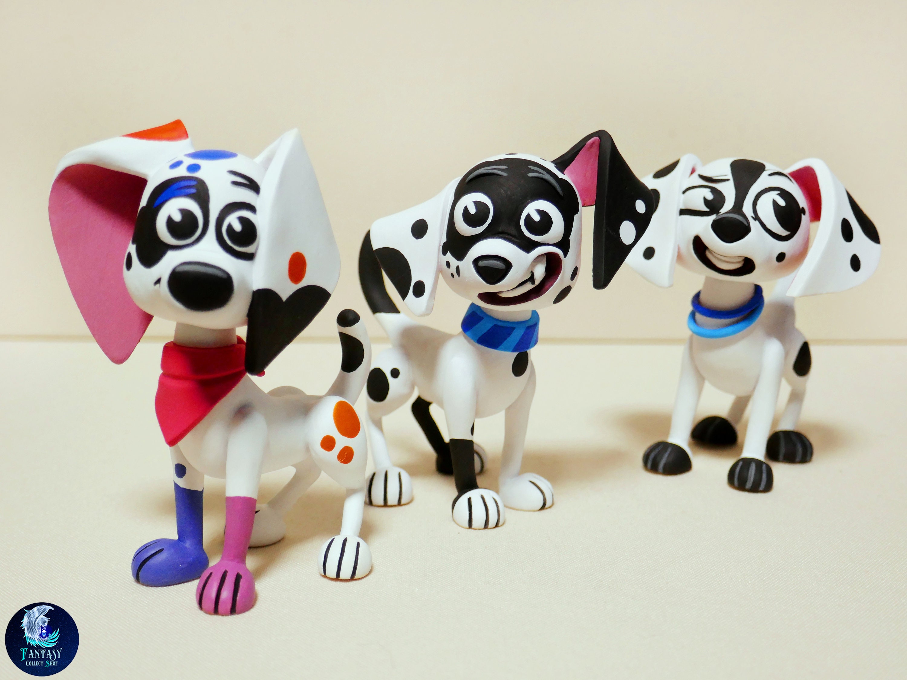 Da Vinci Dizzy Dee Dee dogs 101 Dalmatian Street figurines Etsy