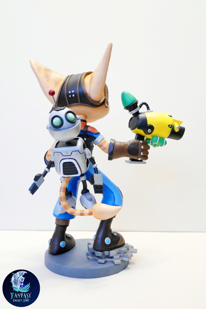 Ratchet and Clank sculpture Ratchet and Clank videogame Etsy