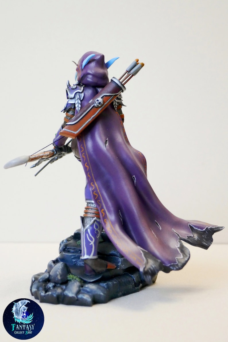 Sylvanas Windrunner figurine World of Warcraft Handmade figure Etsy