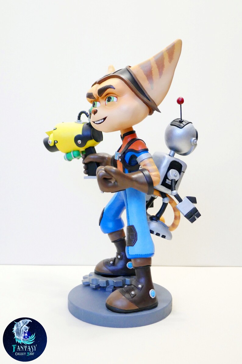 Ratchet and Clank sculpture Ratchet and Clank videogame Etsy
