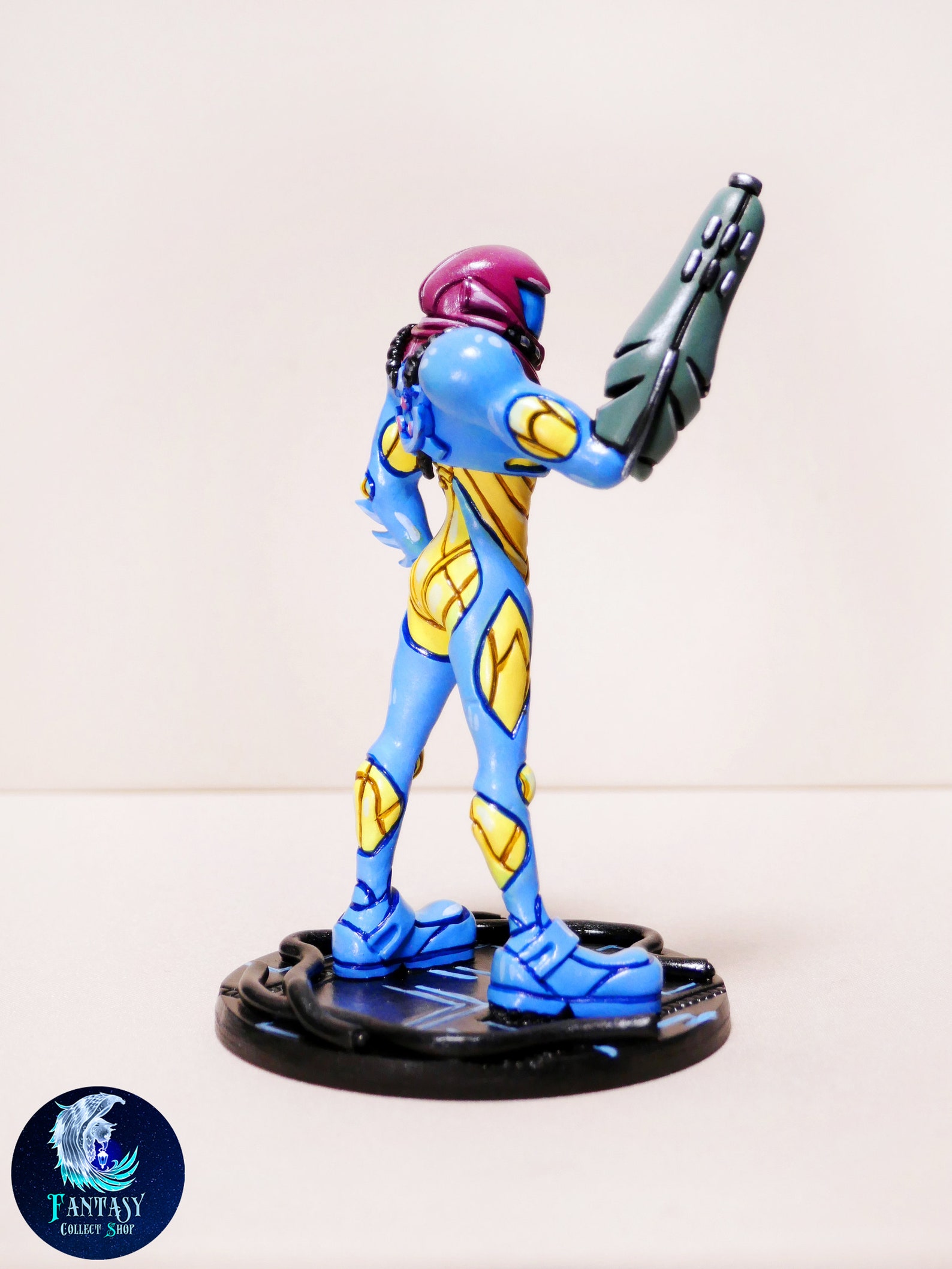 Samus Aran figurine from Metroid figure Handmade sculpture | Etsy