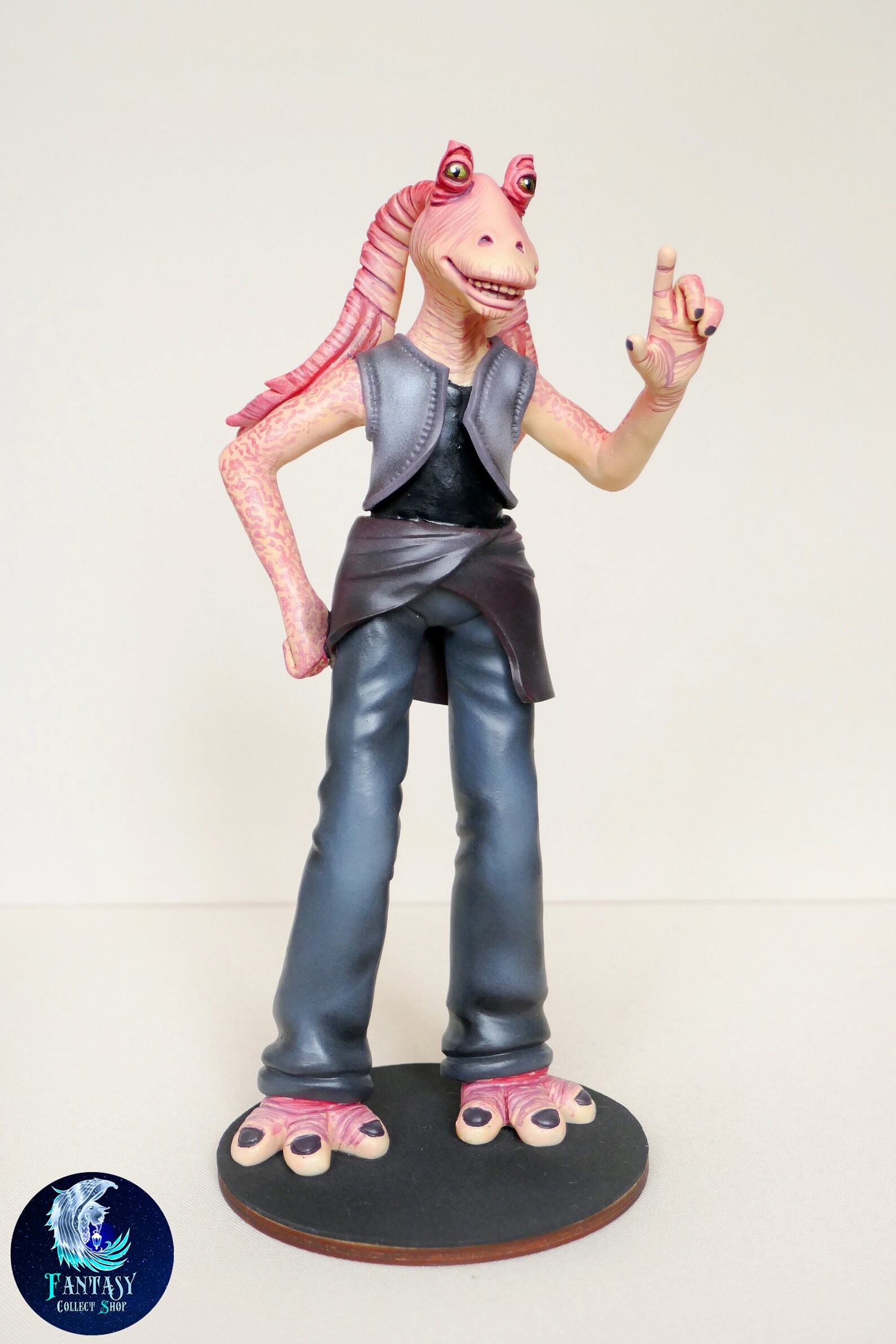 Jar Jar Binks figurine Star Wars figure JarJar Binks figure Etsy