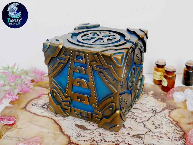 Dwemer puzzle box Puzzle cub Morrowind The Elder Scrolls Etsy