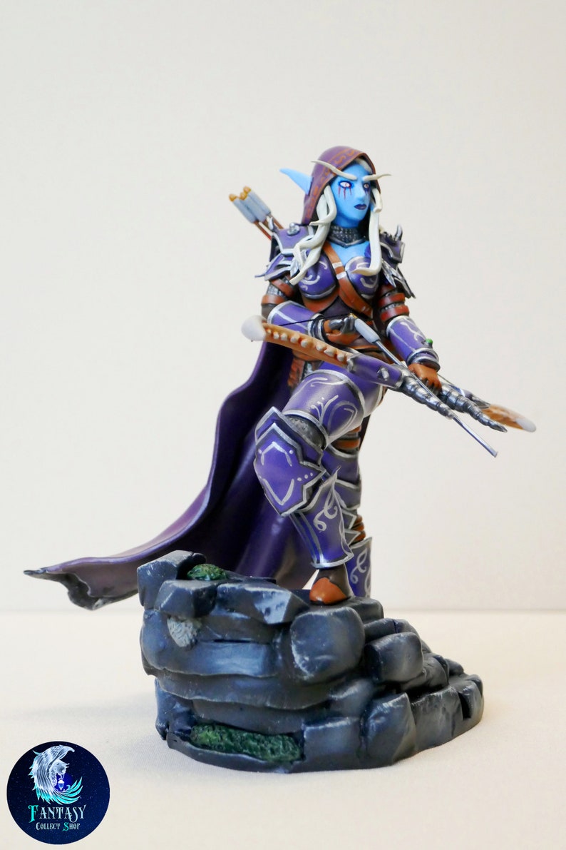 Sylvanas Windrunner figurine World of Warcraft Handmade figure Etsy