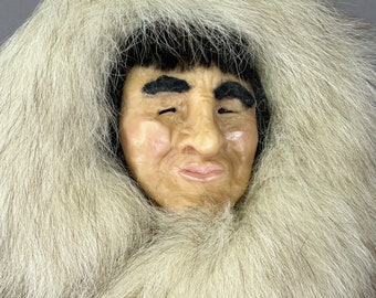 Inuit Man Doll - One of a Kind by Doris Flynn Taylor - OOAK Artist Doll - Polymer Clay