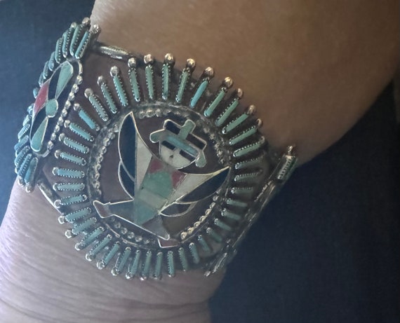 Zuni Delfina Tsadiase Cachini Knifewing Bracelet … - image 8