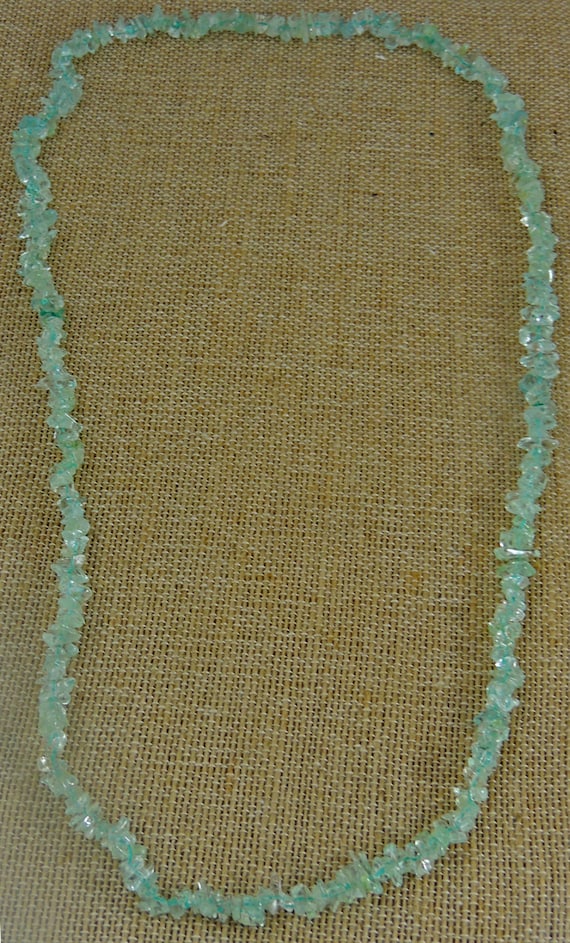 Vintage Aquamarine Gemstone Necklace - Vintage Je
