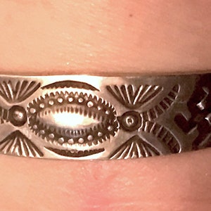 Fred Harvey Sterling Silver Bracelet: Southwestern Whirling Logs, Arrows - 6.25&quot;