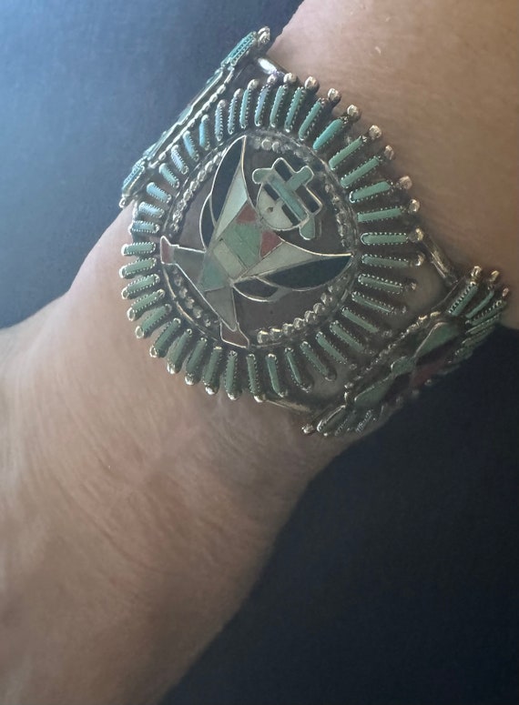 Zuni Delfina Tsadiase Cachini Knifewing Bracelet … - image 4