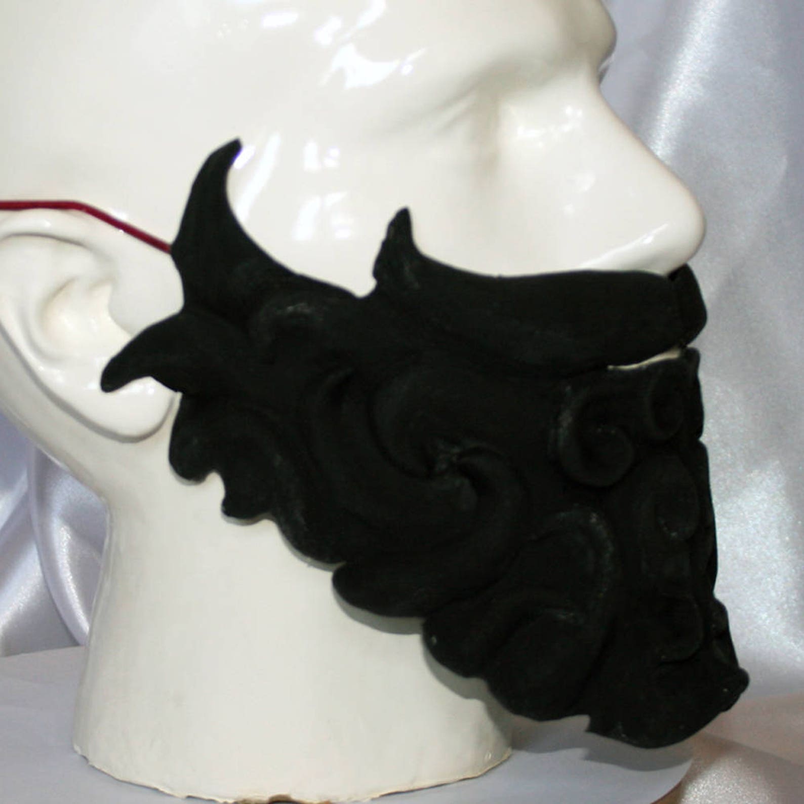 Wizard /pirate Beard Latex Black White or Custom. Greek God Etsy