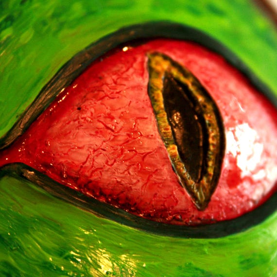 Dragon Snake Evil Eye Deep Detailed Latex Prosthetic Piece Etsy