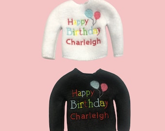 Happy birthday elf sweater elf clothes personalized