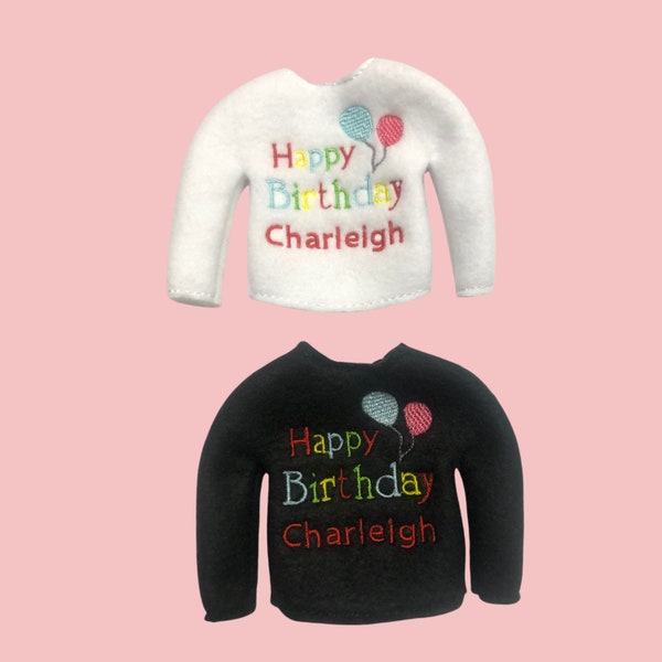 Happy birthday elf sweater elf clothes personalized