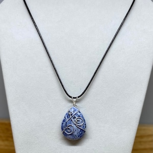 Faceted Sodalite pendant