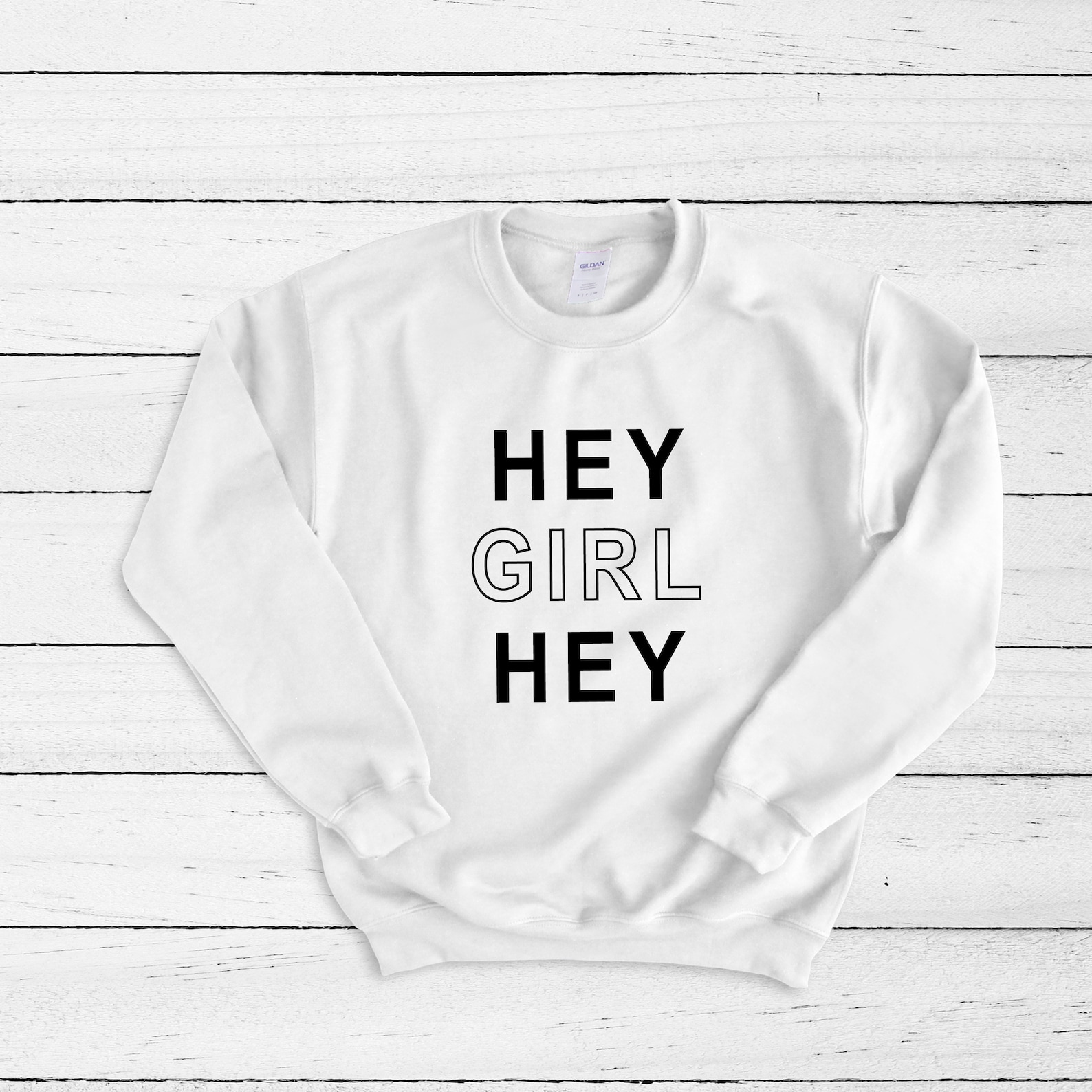 Hey Girl Hey Unisex Crew Neck Sweater Comfy Sweater Cute Etsy