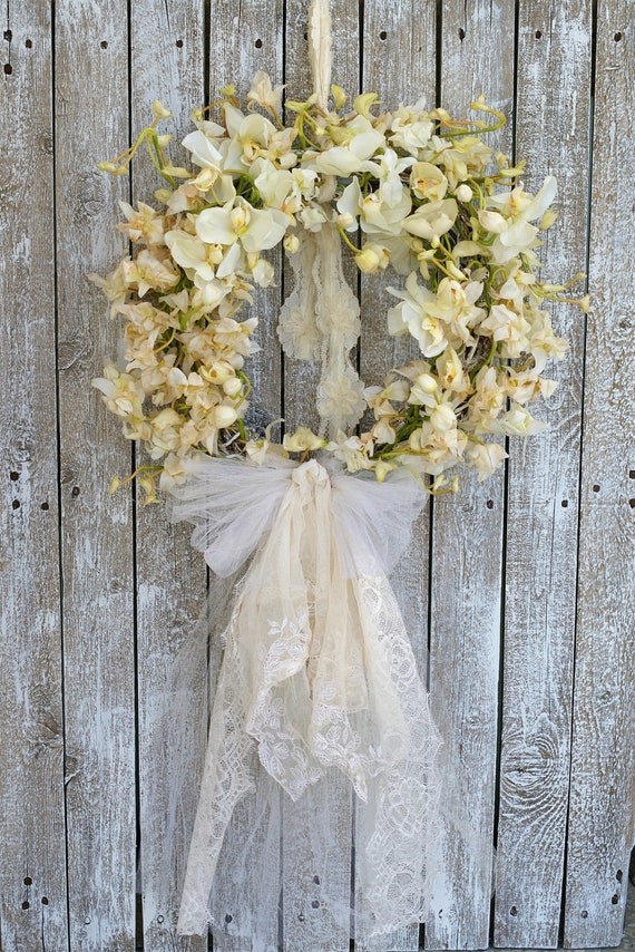 Wedding Wreaths For Front Door Boho Decor Orchid Image 0