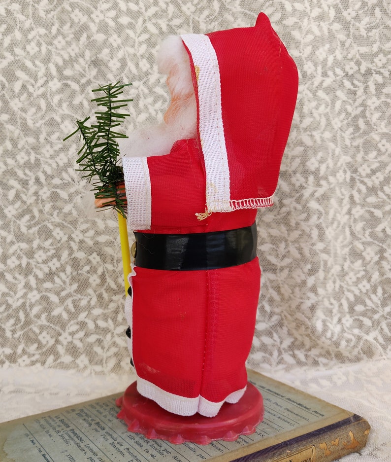 Vintage Santa Claus Doll, Mid Century Collectible Santa Figurine, Vintage Christmas Decorations, Antique Retro Christmas Ornaments Decor image 7