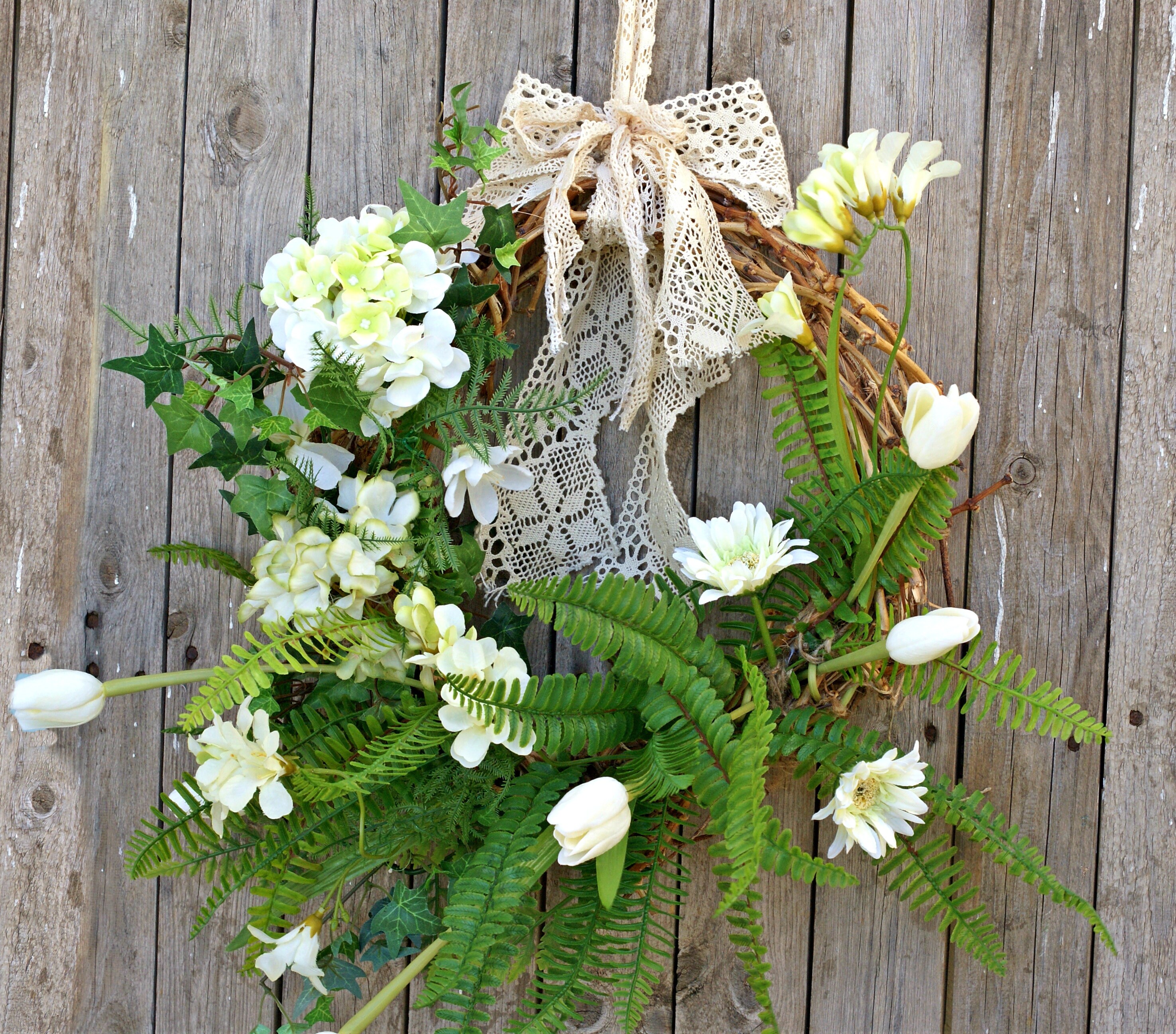 Spring Wreaths Hydrangea Wreath Year Round for Front Door - Etsy UK