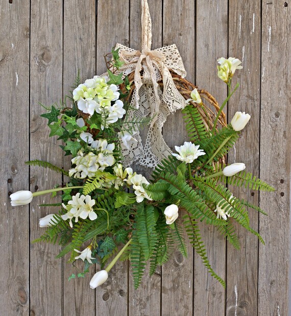 Spring Wreaths Hydrangea Wreath Year Round for Front Door | Etsy