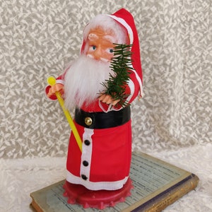 Vintage Santa Claus Doll, Mid Century Collectible Santa Figurine, Vintage Christmas Decorations, Antique Retro Christmas Ornaments Decor image 5