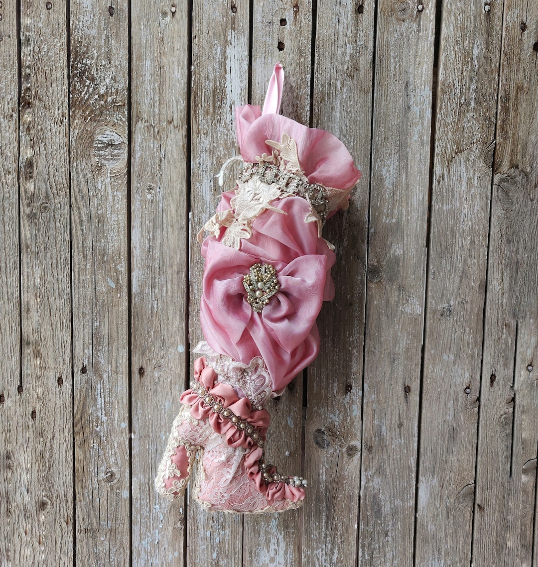 Christmas Stockings with Pink Sequins main image 1