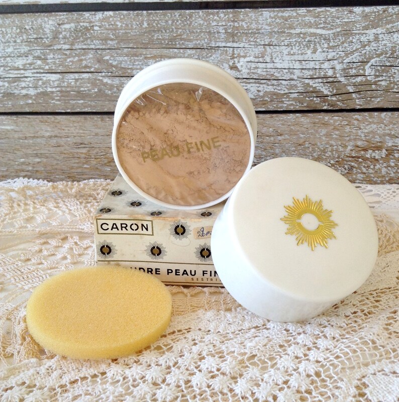 Vintage Caron Powder Box, Vintage French Collectible Powder, Old French ...