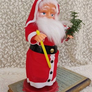 Vintage Santa Claus Doll, Mid Century Collectible Santa Figurine, Vintage Christmas Decorations, Antique Retro Christmas Ornaments Decor image 8