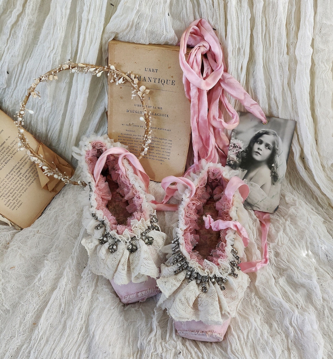 decorated ballet shoes