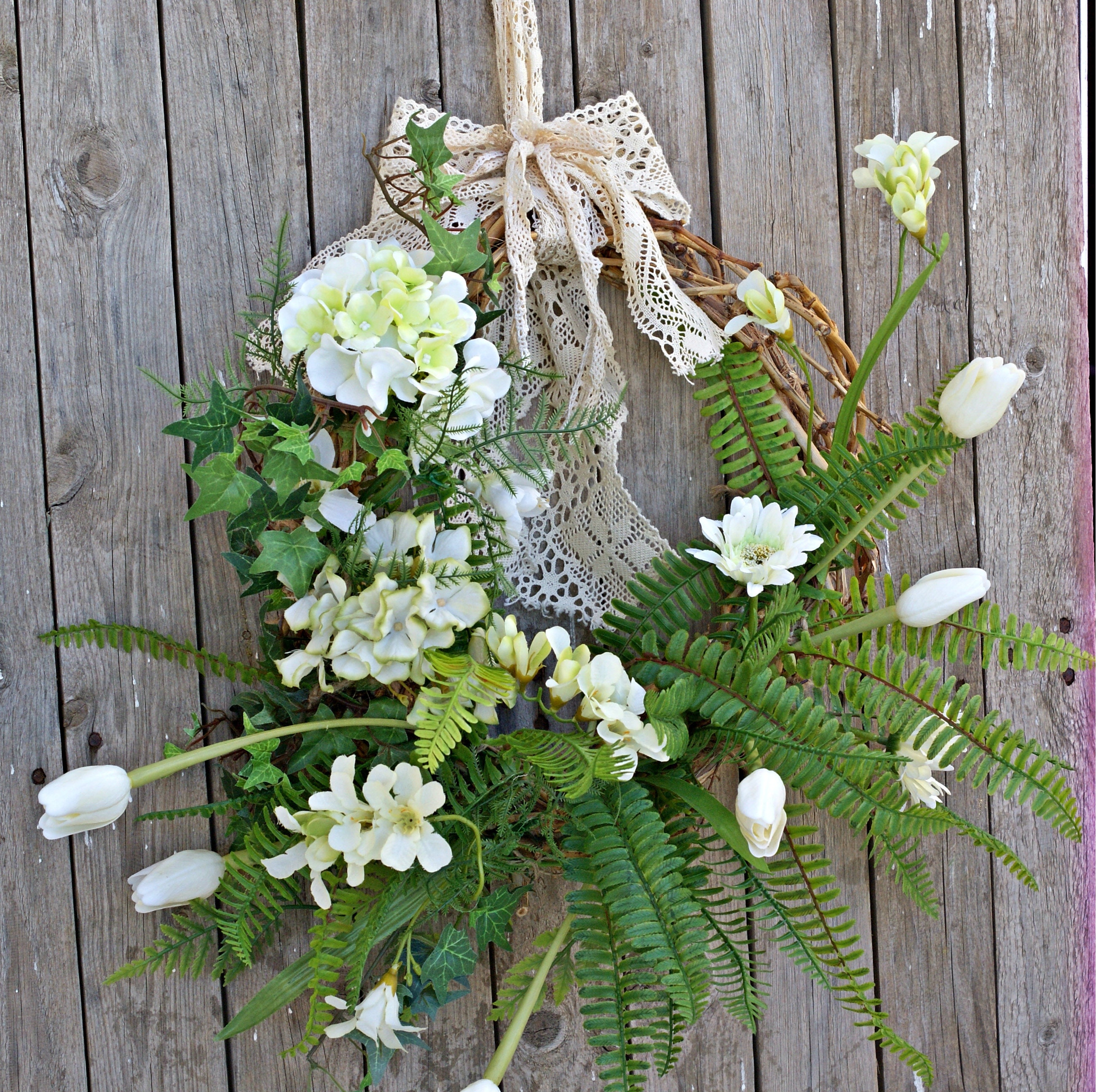 Spring Wreaths Hydrangea Wreath Year Round for Front Door - Etsy UK