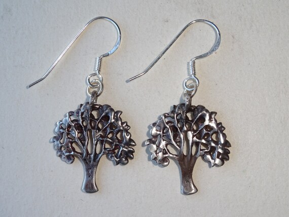 Vintage Sterling Silver Tree of Knowledge Dangle … - image 6