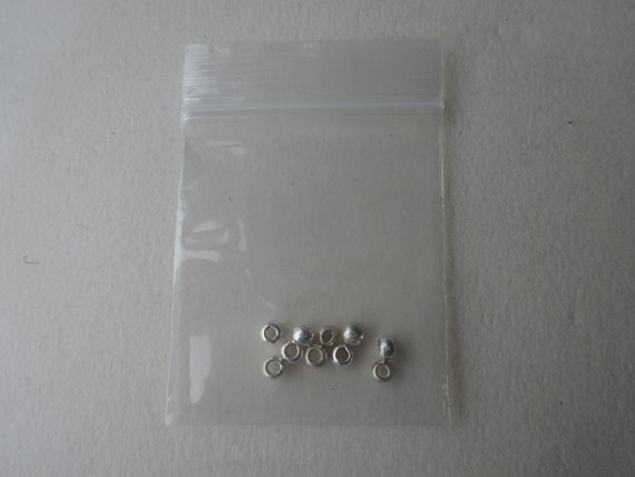 Perline Distanziatrici In Argento Sterling 925 Con Diamanti Pavé Da 5 Pezzi - Ruota Tonda Da 10 Mm - Italia - Foto 2