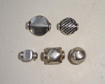 Distanziatori e perline in argento sterling, forniture per la creazione di gioielli, componenti per gioielli in argento