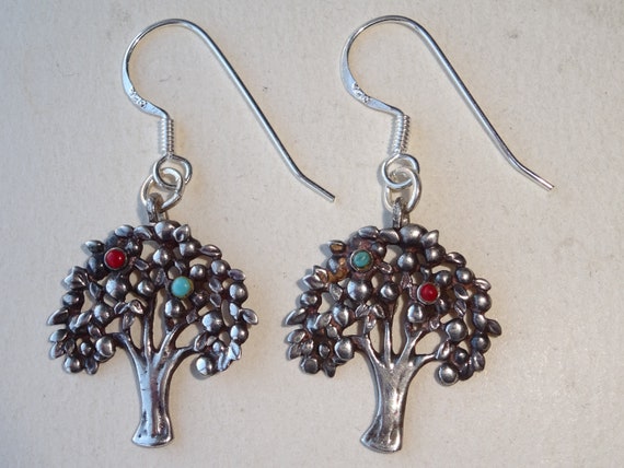 Vintage Sterling Silver Tree of Knowledge Dangle … - image 9