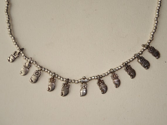 Silver Indian Tribal Boteh Necklace Silver Indian Tribal Boteh Necklace