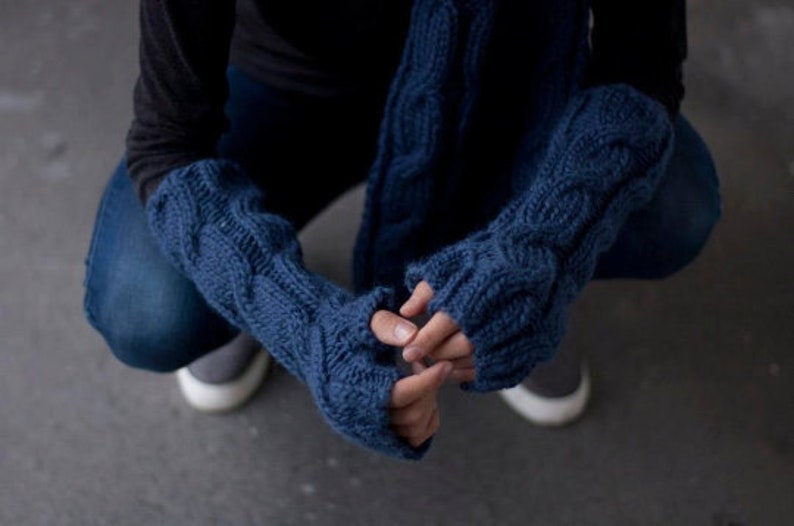 Fingerless Gloves / Arm Warmers / Fingerless Mittens image 2