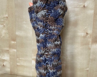 Fingerless Gloves in Many-coloured/ Arm Warmers / Fingerless Mittens