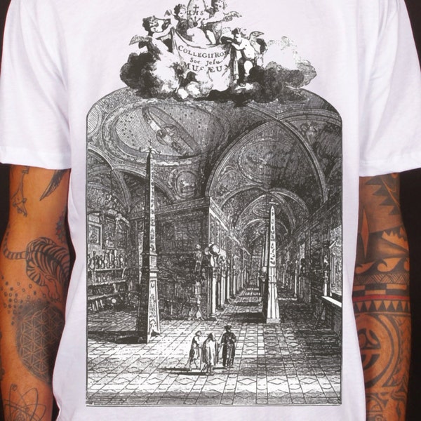 Monasterium esoteric t-shirt, mistic, god, power, mistic, tunder, storm, legend, religious, mistery, antique paint, hipster style 100%cotton